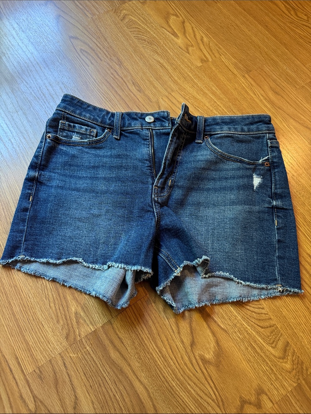 Old Navy Dark Blue Denim Cutoff Shorts